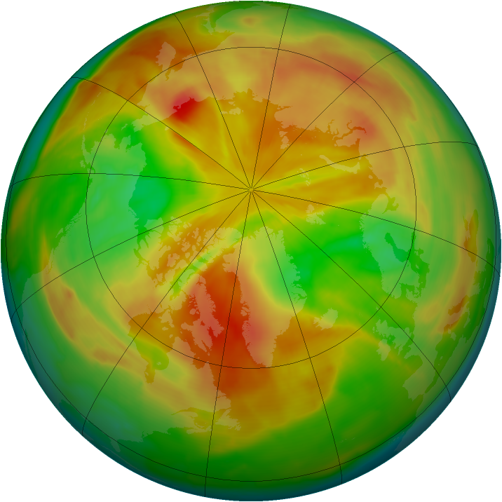 Arctic ozone map for 30 April 2009